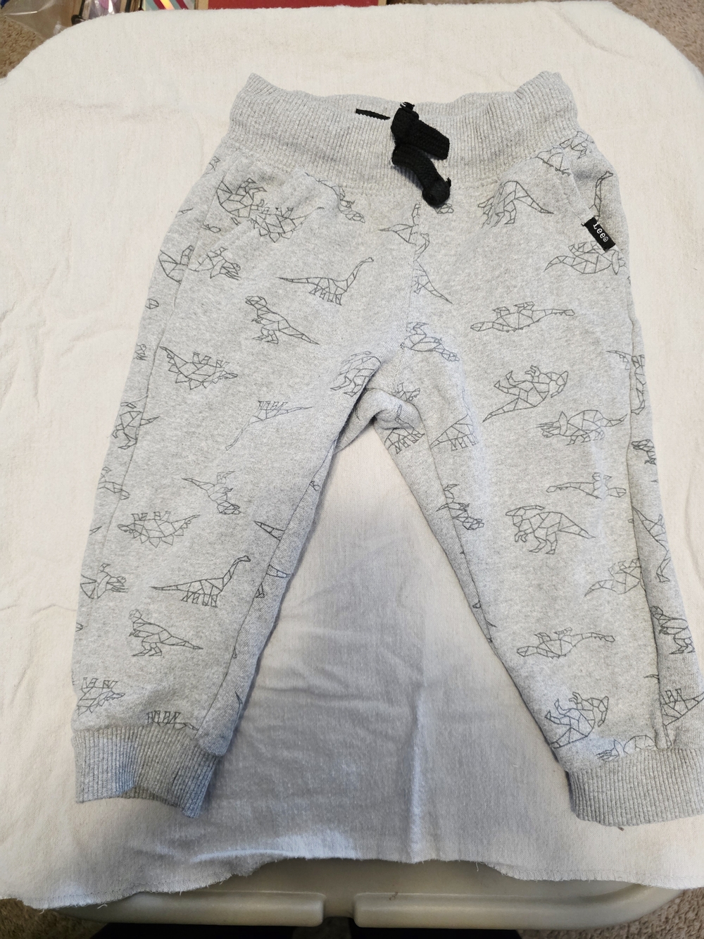 Lee Grey Joggers with Dinosaur Print Size 2T